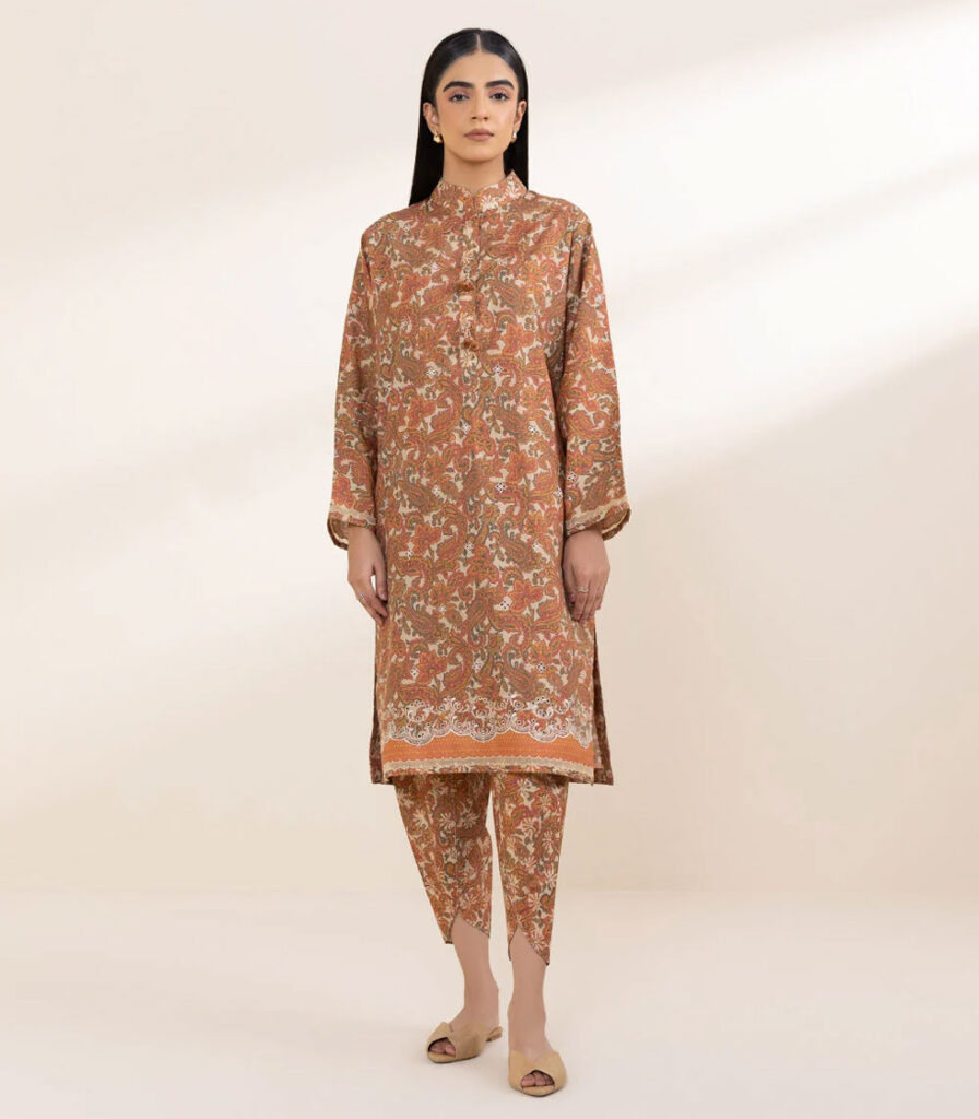2 PIECE - EMBROIDERED CAMBRIC SUIT