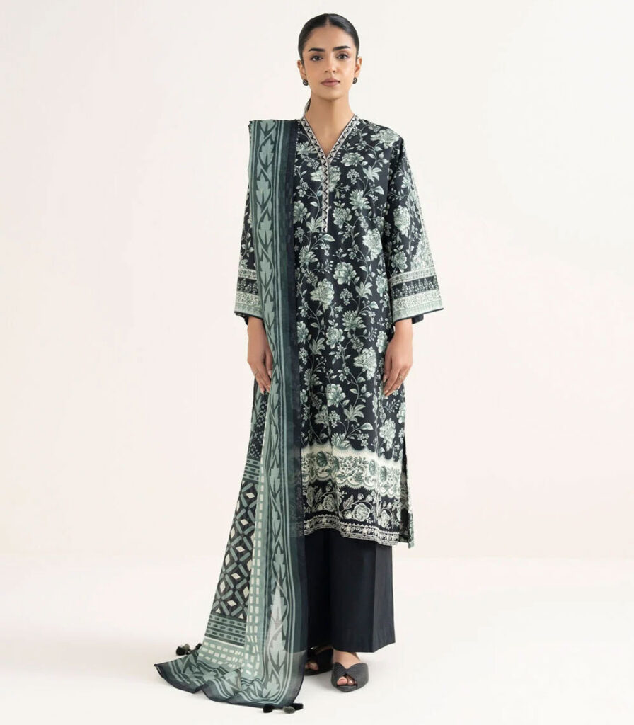 3 PIECE – EMBROIDERED COTTON SUIT
