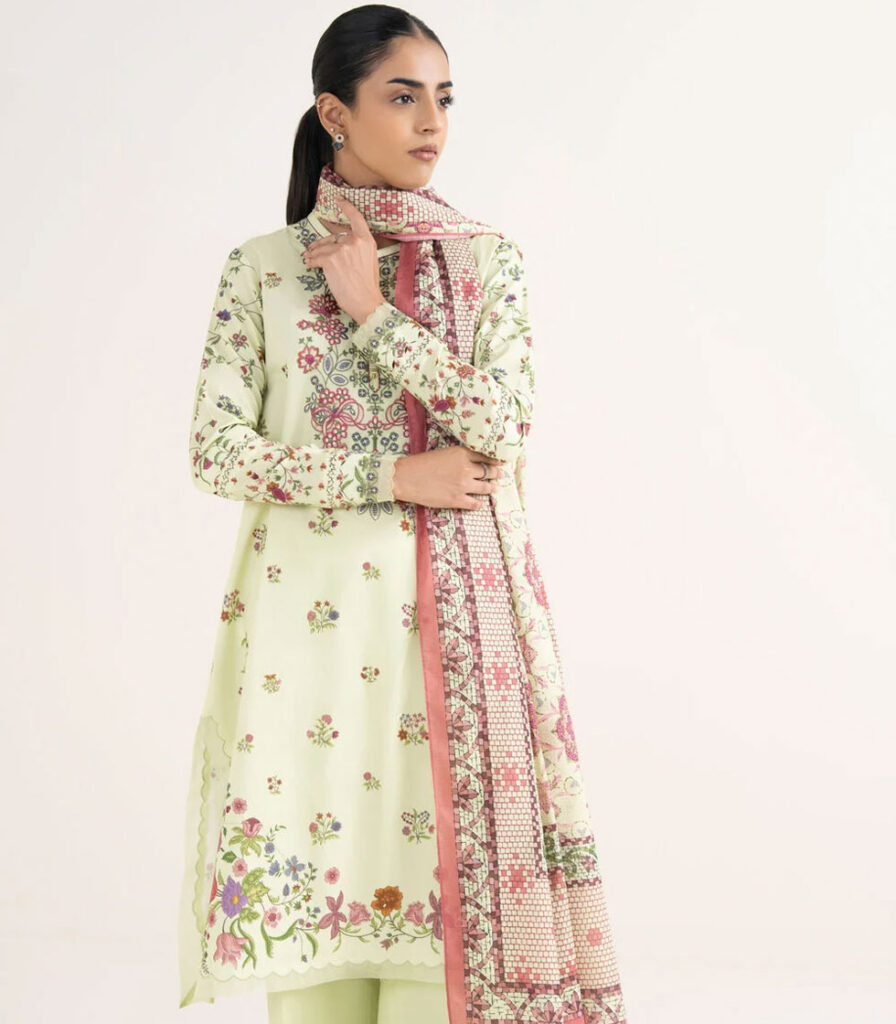 3 PIECE – EMBROIDERED LAWN SUIT
