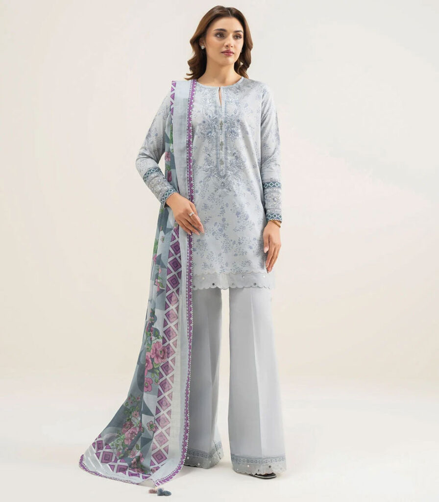 3 PIECE – EMBROIDERED LAWN SUIT