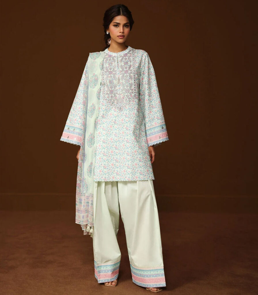 3 PIECE – EMBROIDERED LAWN SUIT