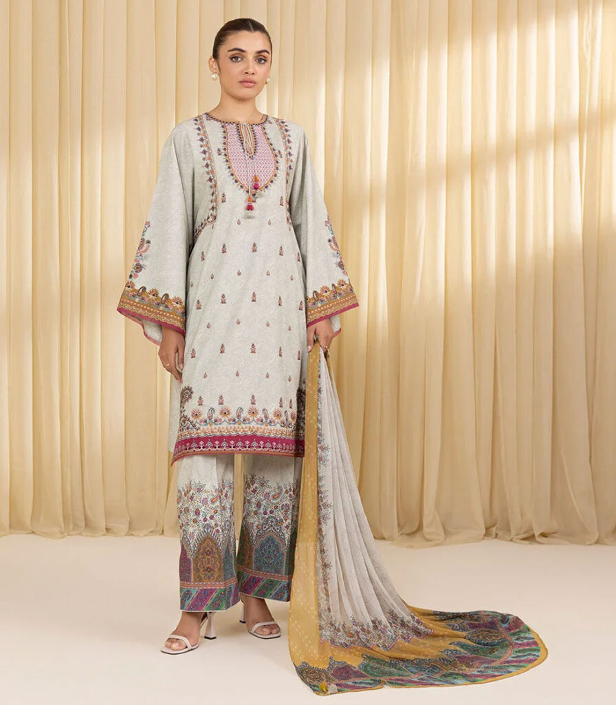 2 PIECE – EMBROIDERED LAWN SUIT
