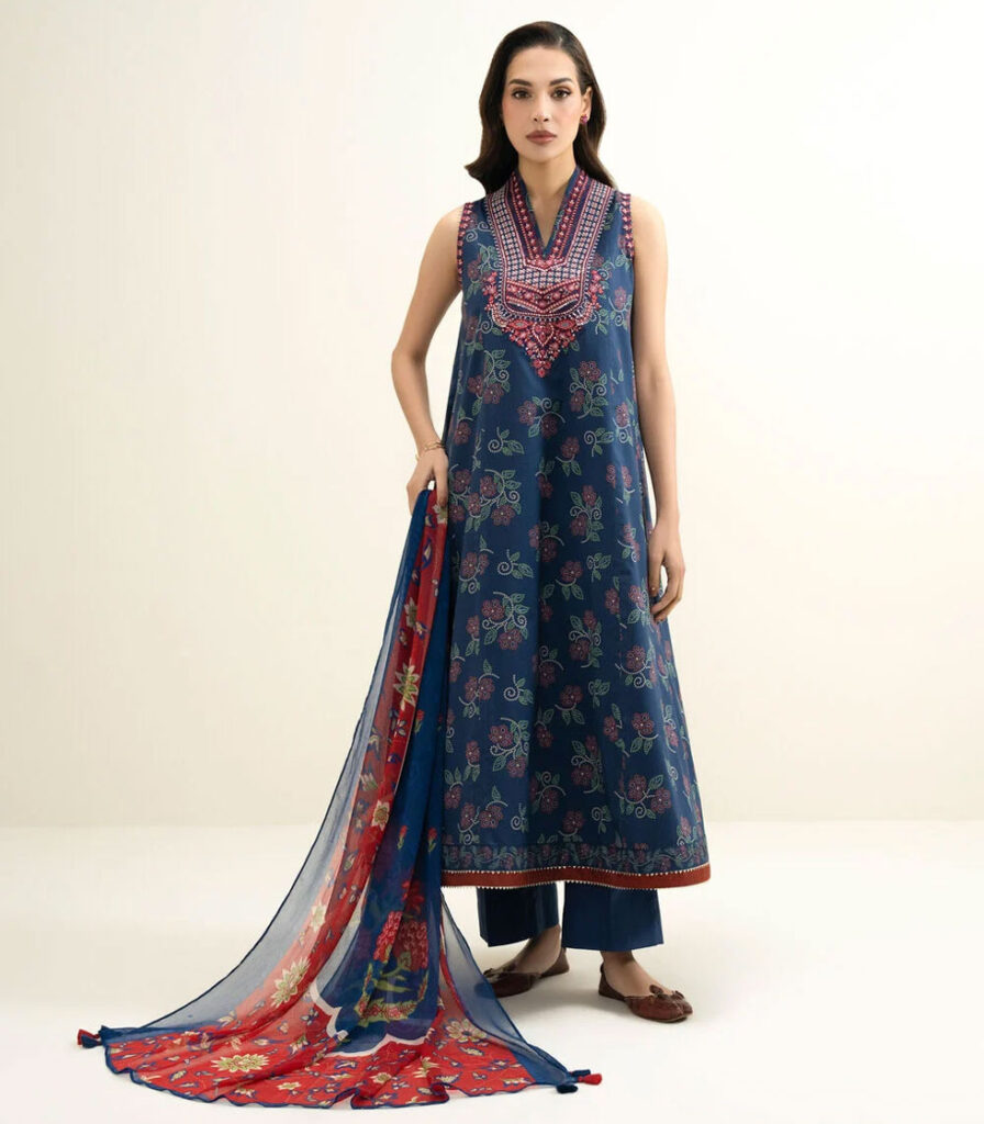 3 PIECE – EMBROIDERED LAWN SUIT