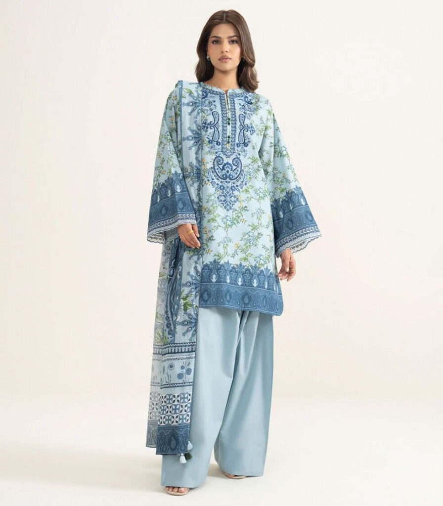 3 PIECE - EMBROIDERED LAWN SUIT